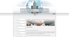 Desktop Screenshot of clearingworldcorporation.com